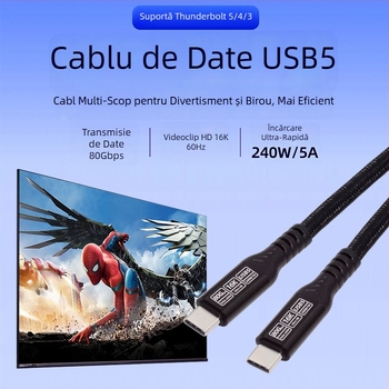 Cablu adaptor Type-C USB5, nucleu de cupru, conector unic