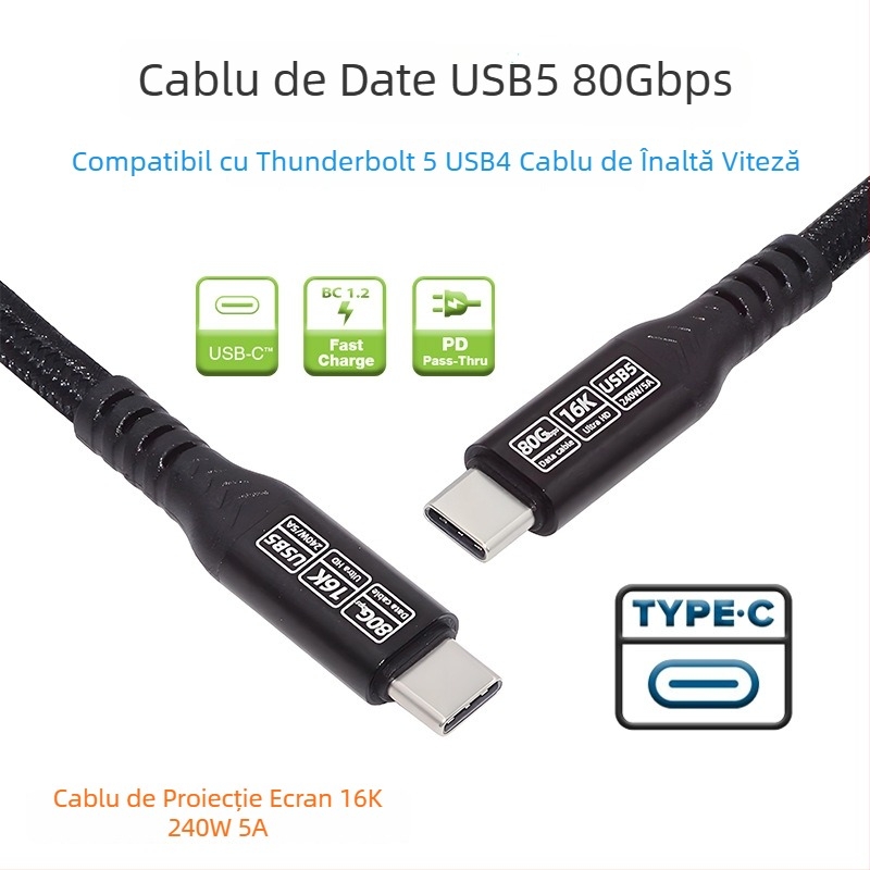Cablu adaptor Type-C USB5, nucleu de cupru, conector unic