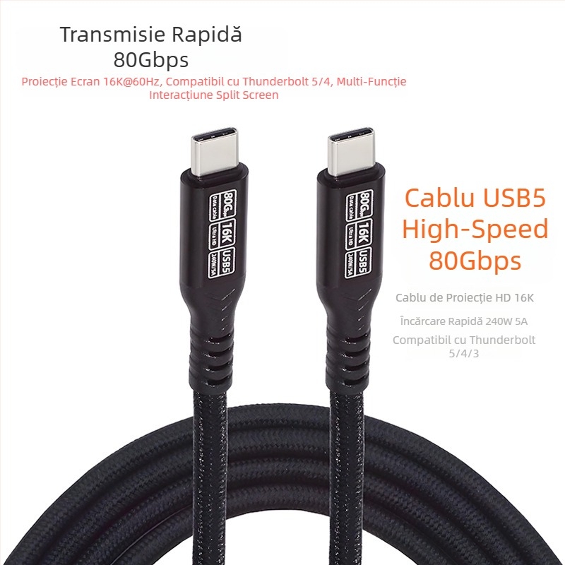 Cablu adaptor Type-C USB5, nucleu de cupru, conector unic