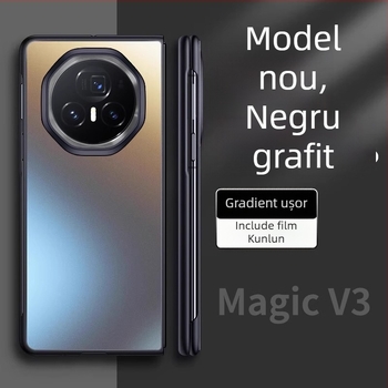 Carcasă Honor MagicV3, protecție totală, TPU, finisaj mat, antișoc și anti-cadere, compatibil cu HONOR