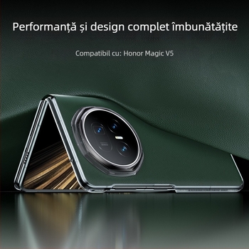Husă flip-top din piele pentru HONOR MagicV5, anti-cădere și închidere magnetică