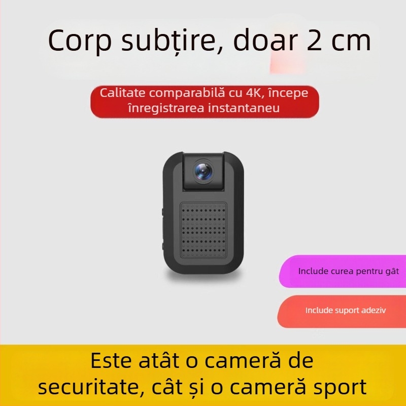 Cameră de monitorizare wireless pentru casă, acces Wi‑Fi de la distanță, 1080p unghi larg, suport card TF, aplicație mobilă
