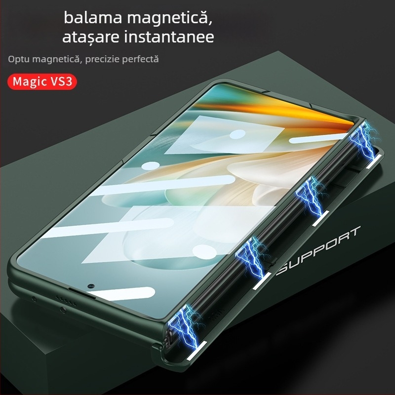 Husă cu balama GKK pentru Honor MagicVS3 – PC mat, stil bracket, anti-cădere, balama magnetică pliabilă, protecție totală