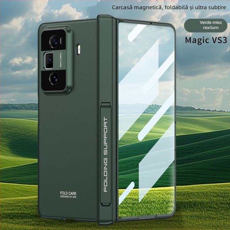 Husă cu balama GKK pentru Honor MagicVS3 – PC mat, stil bracket, anti-cădere, balama magnetică pliabilă, protecție totală