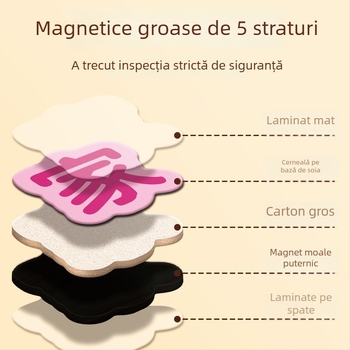 Stickere magnetice pentru frigider pentru educația timpurie a copiilor – ortografie și alfabetizare, 6 stiluri, hârtie, puzzle plat, pentru 4–6 ani