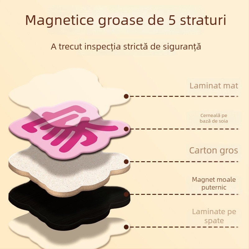 Stickere magnetice pentru frigider pentru educația timpurie a copiilor – ortografie și alfabetizare, 6 stiluri, hârtie, puzzle plat, pentru 4–6 ani