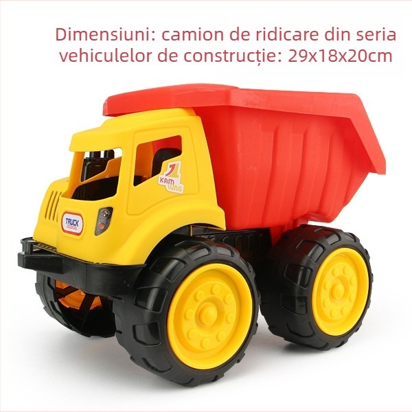 Jucărie vehicul de inginerie: excavator în nisip și stivuitor, scară 1:36, plastic, brand Yisi, pentru copii 4–6 ani