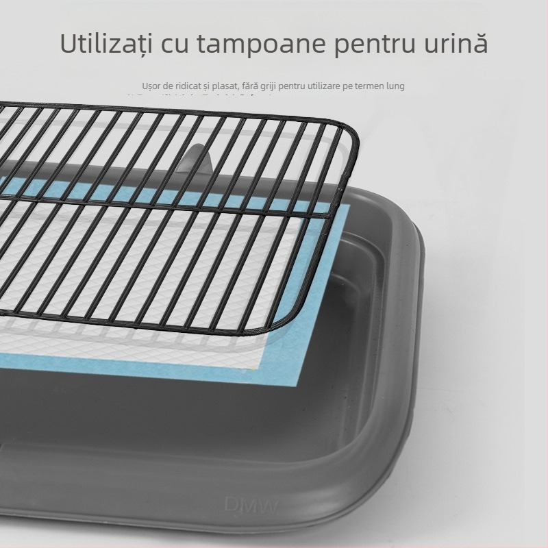 Toaletă pentru câini de dimensiuni mari, medii și mici — zonă dedicată urinării și defecației, tavă ușor de curățat