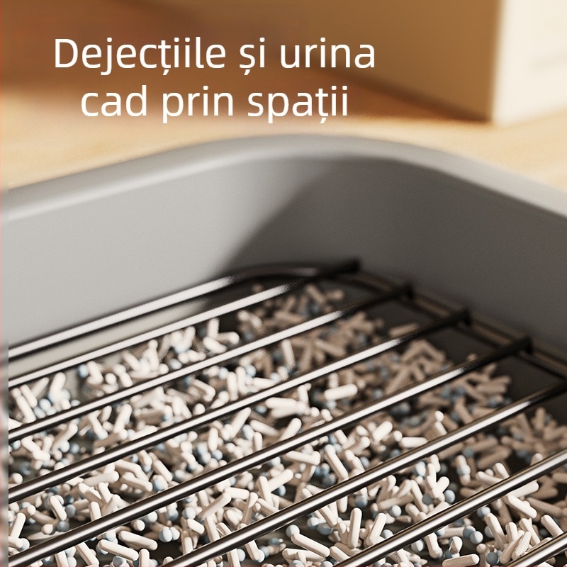 Toaletă pentru câini de dimensiuni mari, medii și mici — zonă dedicată urinării și defecației, tavă ușor de curățat