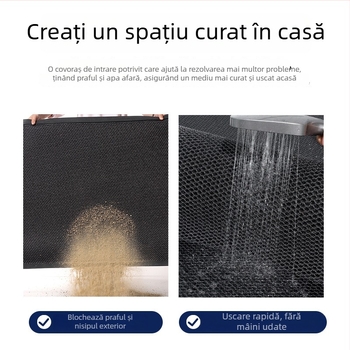 Covoraș de intrare pentru podea – Material amestecat, Formă pătrată, Simplitate modernă, Brand Qiqijia