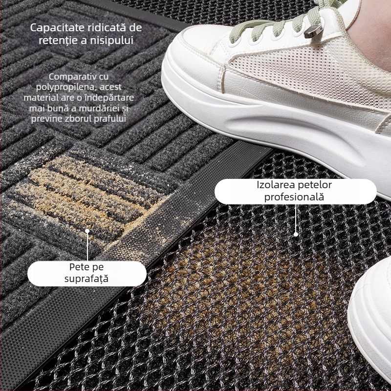 Covoraș de intrare pentru podea – Material amestecat, Formă pătrată, Simplitate modernă, Brand Qiqijia