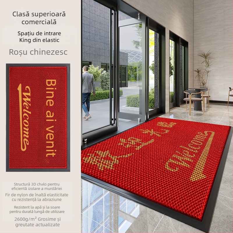 Covoraș de intrare pentru podea – Material amestecat, Formă pătrată, Simplitate modernă, Brand Qiqijia