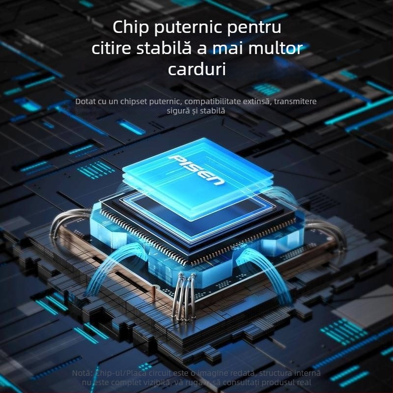 Cititor CFexpress NJ-HB21, USB 3.2, extern, aliaj de aluminiu, Windows/Linux/macOS/iOS/Android