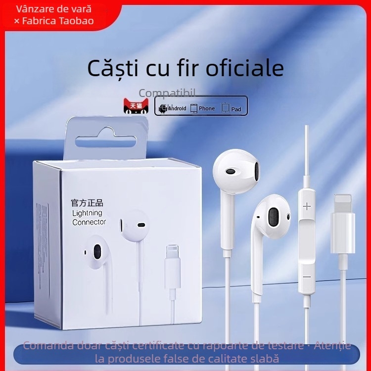 Bone Quality 008 Căști in-ear, cablu 1,2 m, compatibile iOS