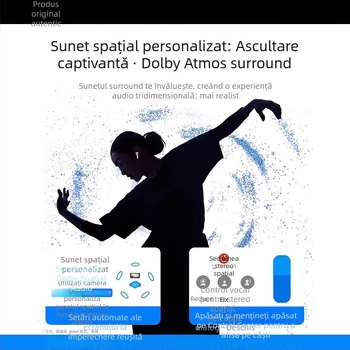 Căști Bluetooth in-ear, rezistente la apă, sunet stereo, conectare multipunct, până la 4 ore baterie, Bluetooth 5.3, rază 10 m