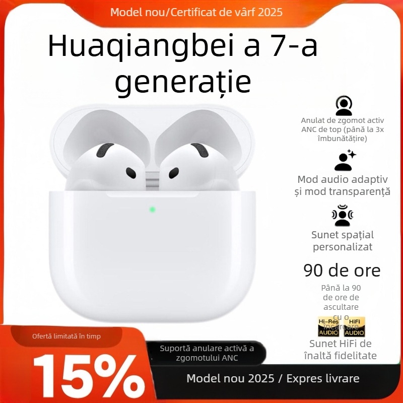 Căști Bluetooth in-ear, rezistente la apă, sunet stereo, conectare multipunct, până la 4 ore baterie, Bluetooth 5.3, rază 10 m