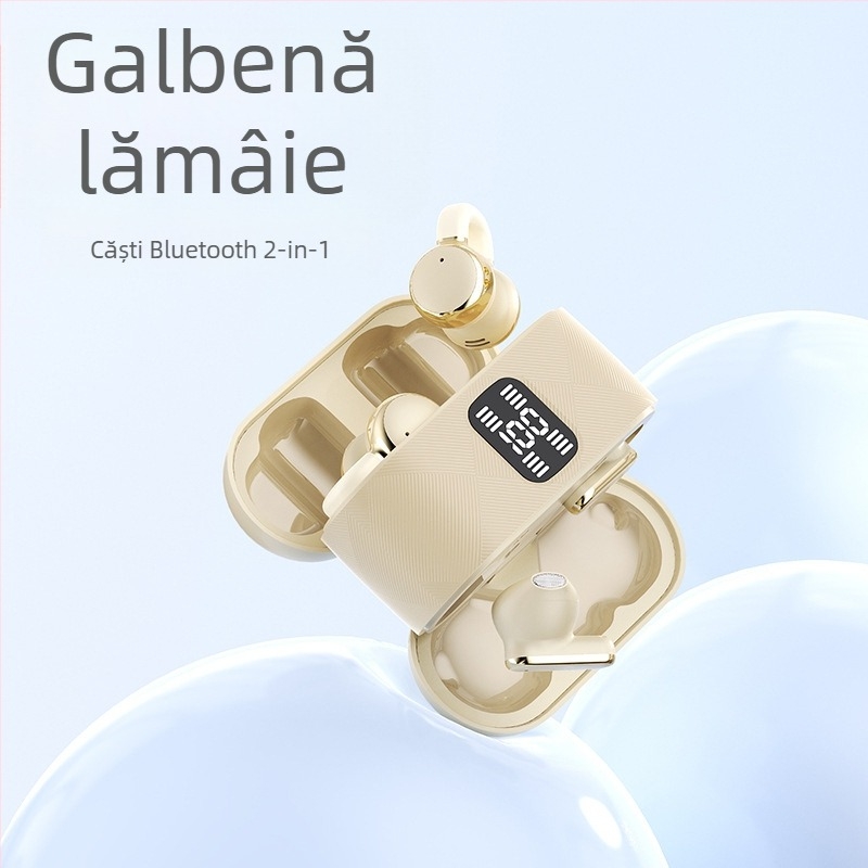 Căști Bluetooth duale, rază de 15 m, autonomie până la 4 ore, cip Huawei, construcție din silicon