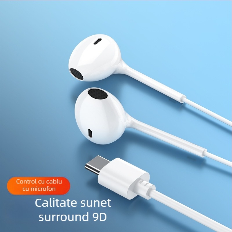 R01 căști cu control Type-C, sensibilitate 120 dB, cablu 100 cm