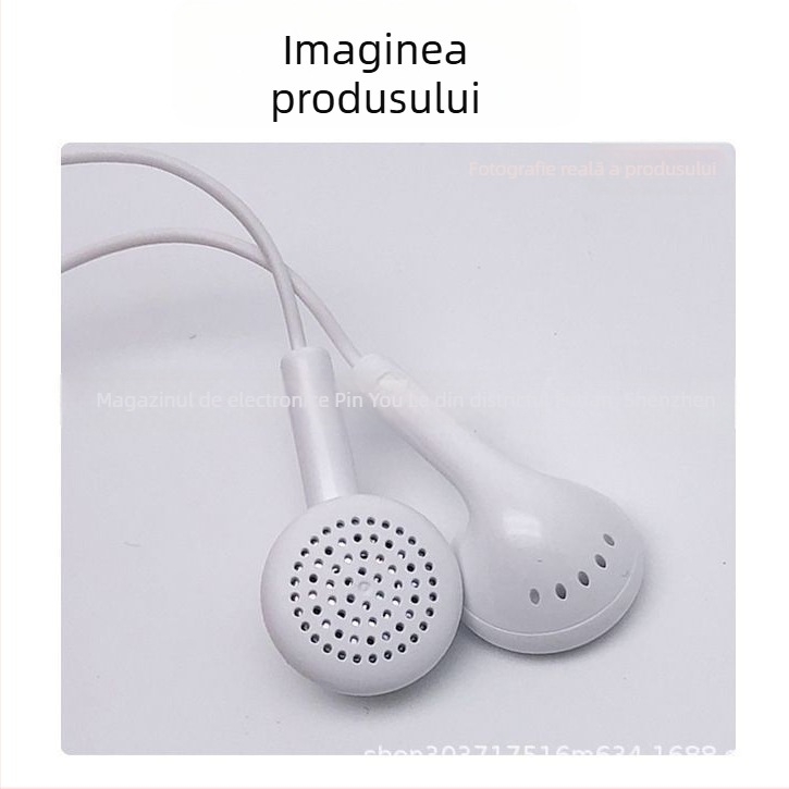 Căști in-ear OKAMI Wheat Awn, driver dinamic, cu fir, cablu 1,2 m, Android compatibil