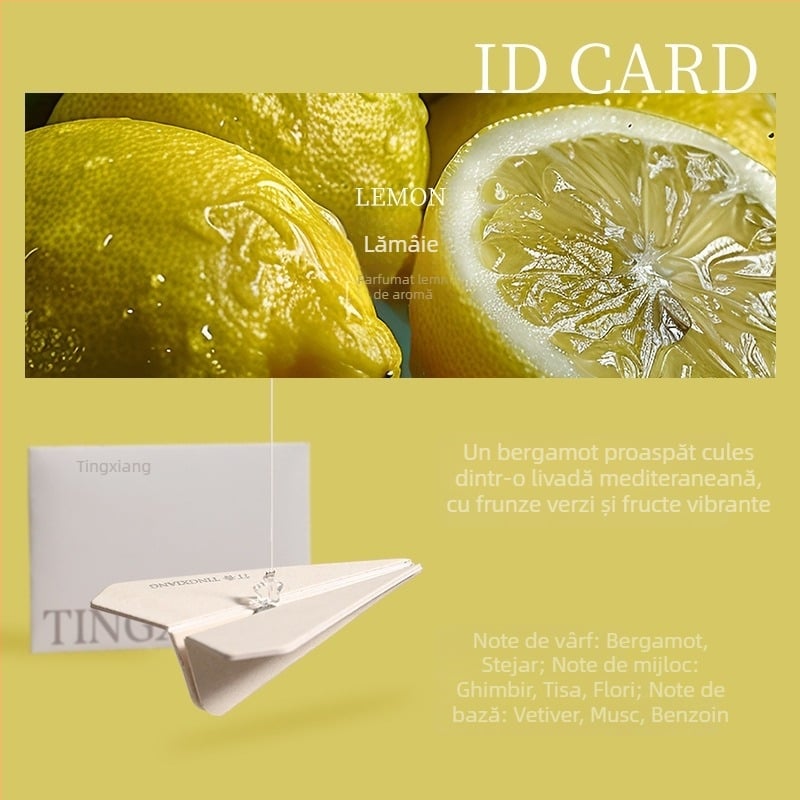 Friendly parfum auto avion de hârtie – pandant pentru ventilatia mașinii, aromat pentru interior, stil simplu