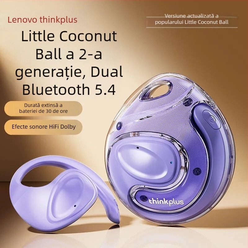 Thinkplus X15Pro A doua generație căști wireless TWS, in-ear, cu latență scăzută pentru esporturi, Bluetooth 5.0, baterie 8+ ore, IPX4