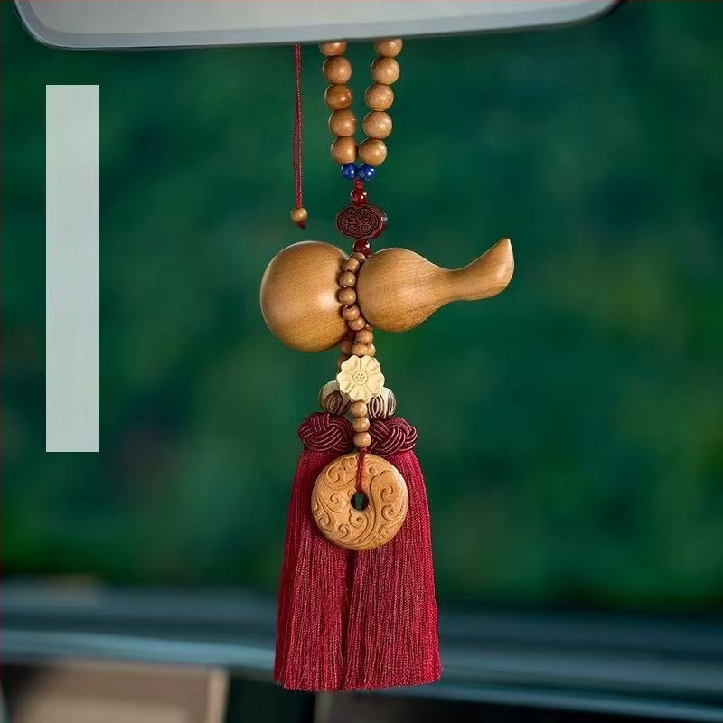 Pandantiv auto din lemn, stil tradițional chinezesc, decor interior pentru mașină