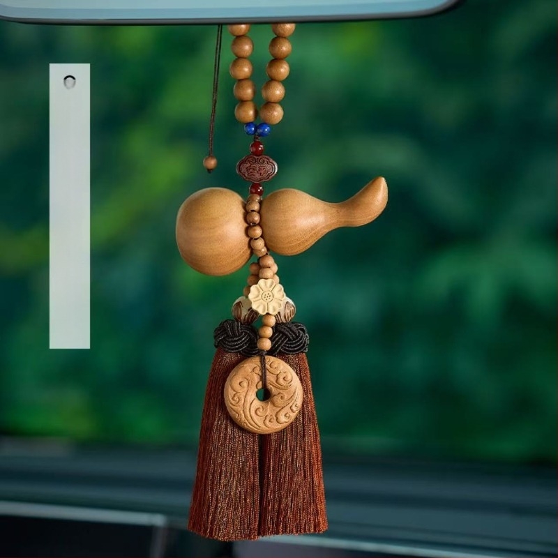 Pandantiv auto din lemn, stil tradițional chinezesc, decor interior pentru mașină