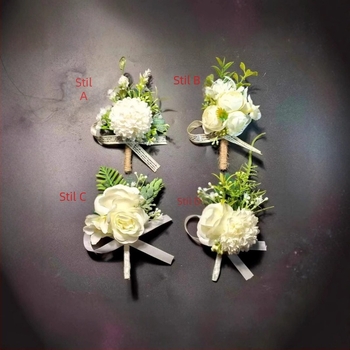 Corsaj de nuntă pentru piept - unisex, stil business formal - MARIOCASAS, material: Alt, fără încrustări, Primăvara 2024.