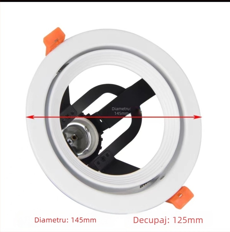 Carcasă lampă P30 cu Mișcare Mare încorporată, din Fier, vopsire la cuptor, pentru fotografie comercială