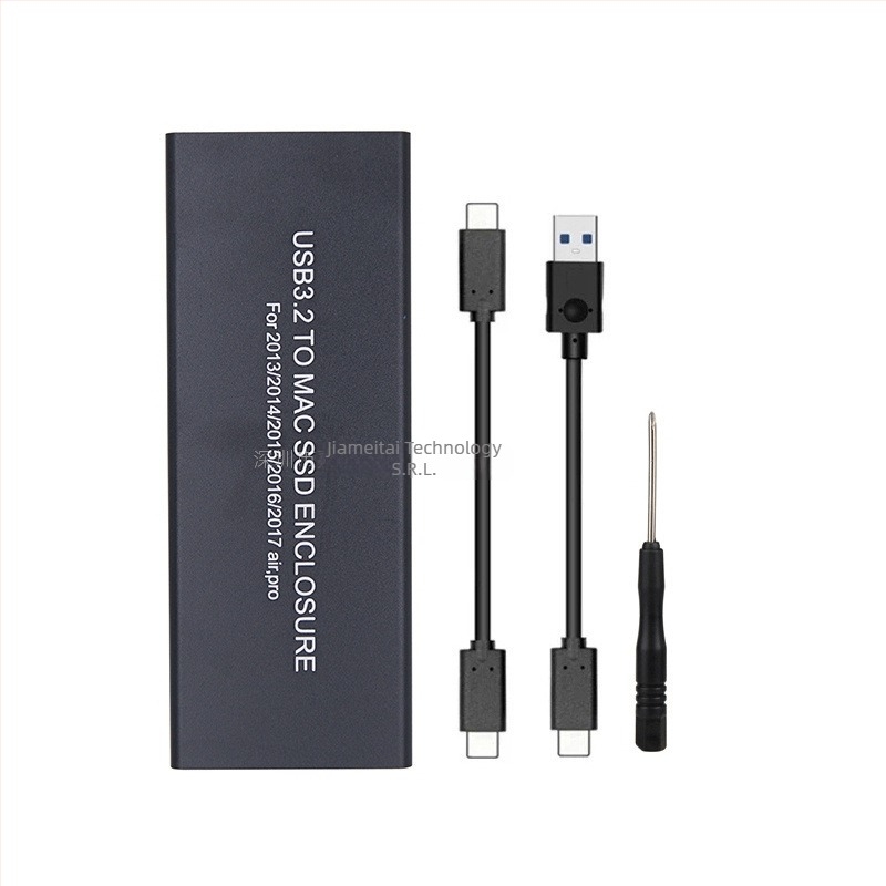 Carcasă SSD pentru MacBook Pro/Air 2013–2016, USB 3.2 Type-C, carcasă din aliaj de aluminiu, suportă până la 4TB, Model MCA7116