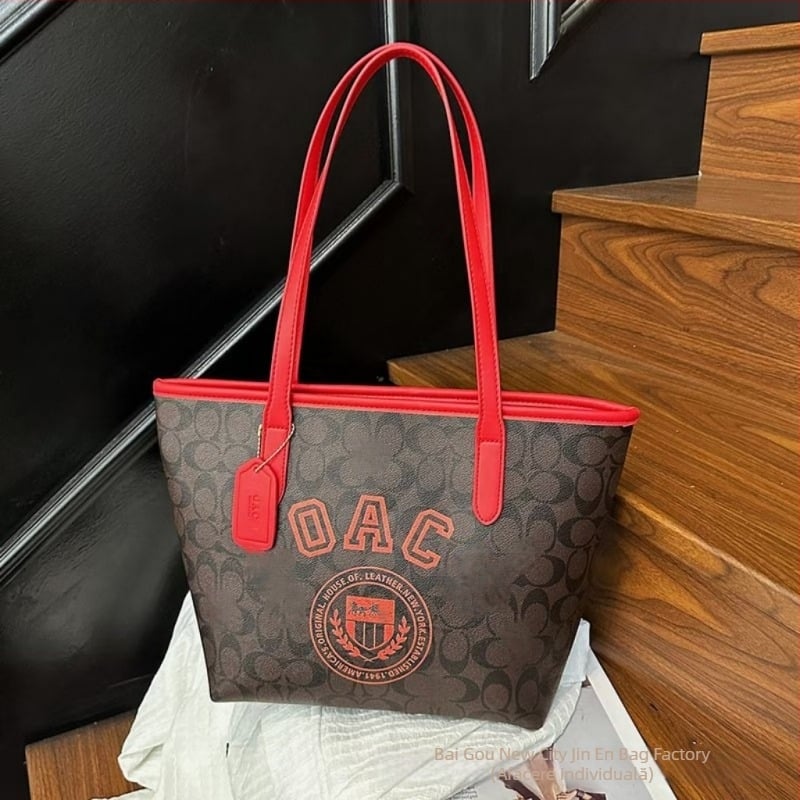 Geantă Tote pentru femei — PU, formă orizontală pătrată, deschidere cu fermoar, căptușeală poliester, buzunare interne: buzunar cu fermoar ascuns, buzunar pentru telefon, buzunar pentru ID