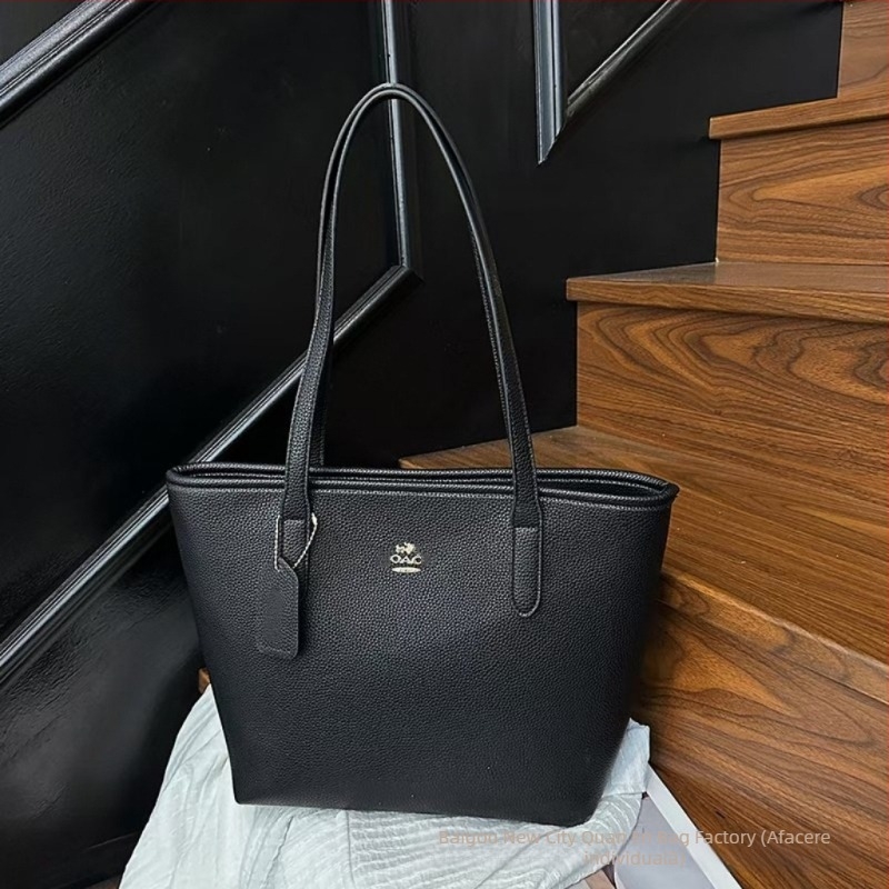 Geantă Tote pentru femei — PU, formă orizontală pătrată, deschidere cu fermoar, căptușeală poliester, buzunare interne: buzunar cu fermoar ascuns, buzunar pentru telefon, buzunar pentru ID