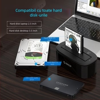 Orico carcasă externă pentru hard disk, portabilă, cu copiere offline și bază multi-disk