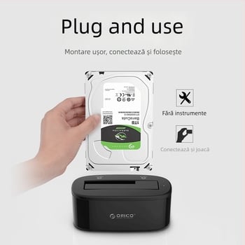 Orico carcasă externă pentru hard disk, portabilă, cu copiere offline și bază multi-disk