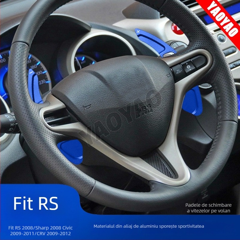 Palete de schimbare a vitezelor pentru volan din aliaj de aluminiu, versiune extinsă, compatibile cu Honda Fit, Civic și CR-V din 2009