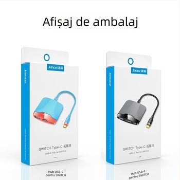 Dock de extindere Type-C cu 3 porturi pentru Nintendo Switch (modelele T-H106/T-H114) cu alimentare externă, transfer de 5.0GB