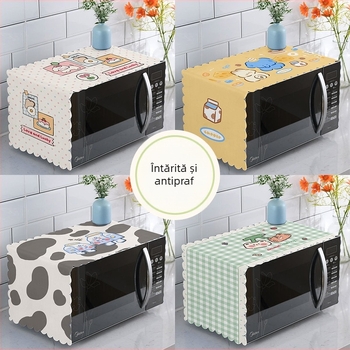 Acoperire din flanel pentru cuptorul cu microunde, protecție împotriva prafului, impermeabilă și rezistentă la ulei, universală pentru bucătărie; Material: flanel; Lansare: vara 2023; Brand: Other; Nu este importat