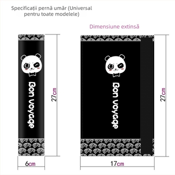 Protector pentru centura de siguranță auto, design cartoon, poliester, 0,2 kg, logo tipărit