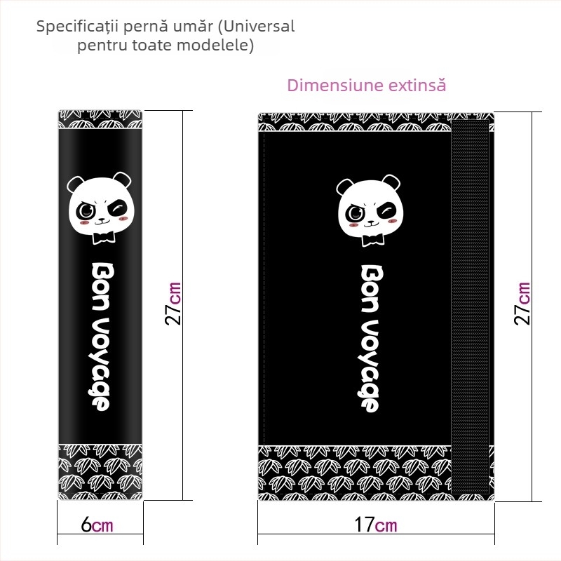 Protector pentru centura de siguranță auto, design cartoon, poliester, 0,2 kg, logo tipărit