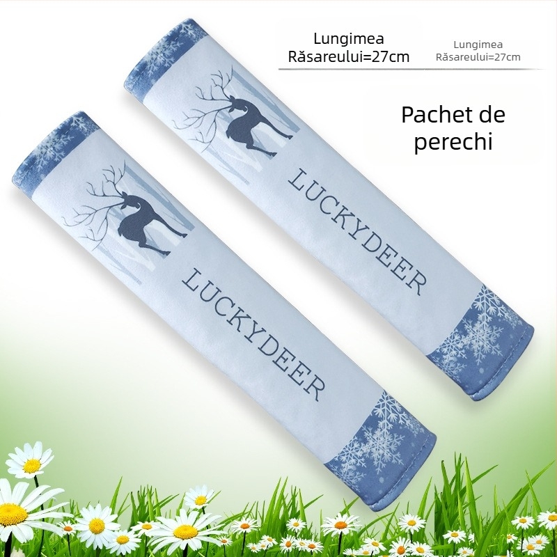 Protector pentru centura de siguranță auto, design cartoon, poliester, 0,2 kg, logo tipărit