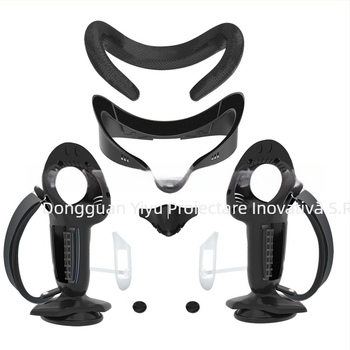 Quest3S mască pentru ochi cu suport - PU piele respirabilă, protecție Ice Silk pentru ochi, pernă de nas cu burete - 320 g, ambalare carton