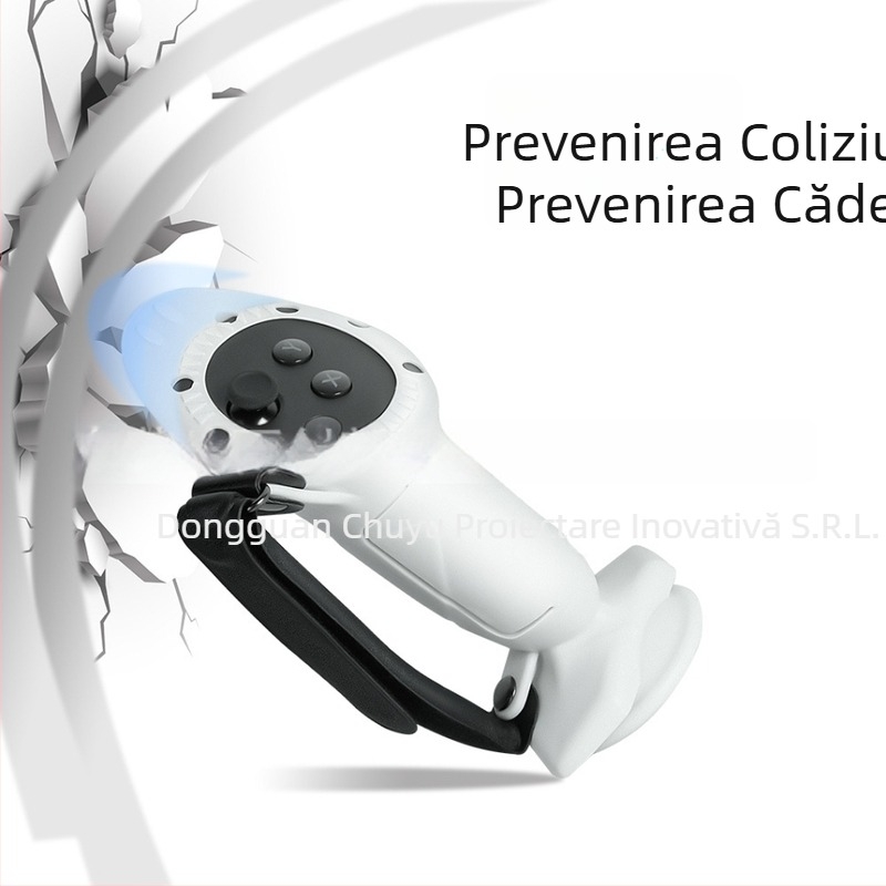 Quest3S mască pentru ochi cu suport - PU piele respirabilă, protecție Ice Silk pentru ochi, pernă de nas cu burete - 320 g, ambalare carton