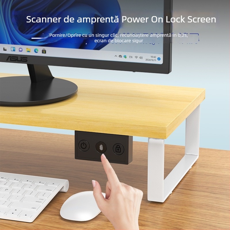 ZW01 USB amprentă Windows Hello – deblocare la pornire și pe ecranul de conectare, pentru calculatoare Windows 10/11