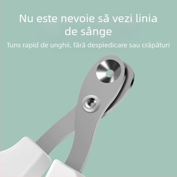 Foarfece pentru unghii de pisică cu gaură circulară, pentru începători, sigure pentru pisicuți