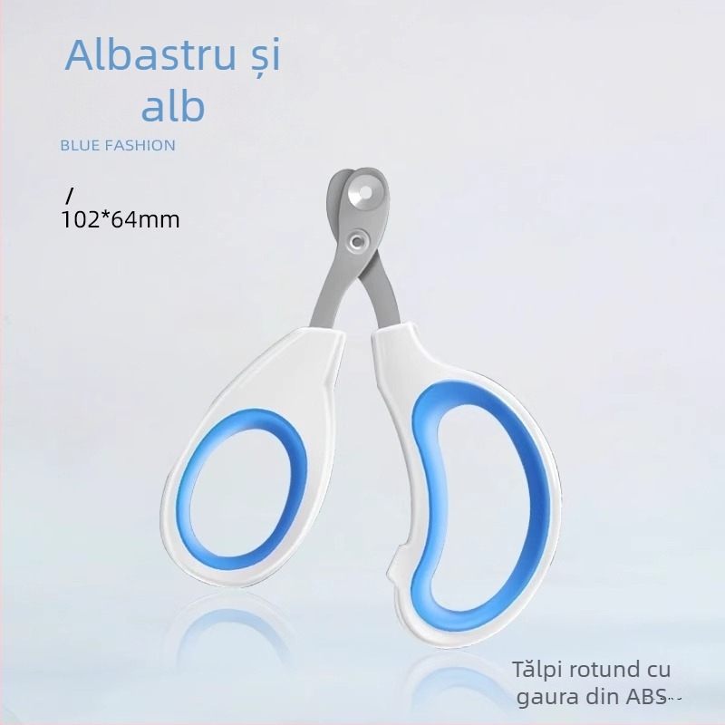 Foarfece pentru unghii de pisică cu gaură circulară, pentru începători, sigure pentru pisicuți