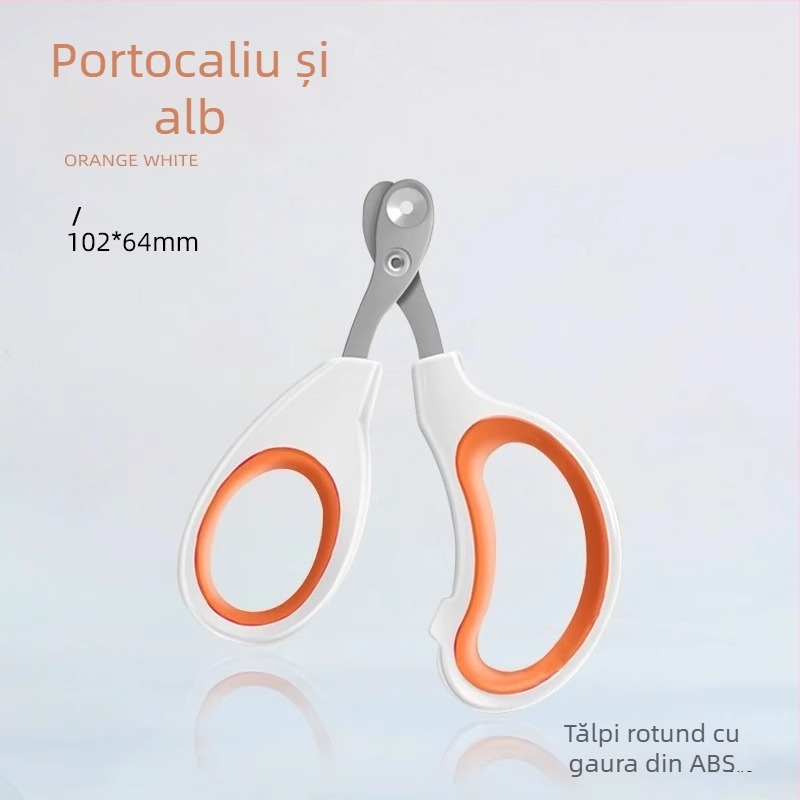 Foarfece pentru unghii de pisică cu gaură circulară, pentru începători, sigure pentru pisicuți