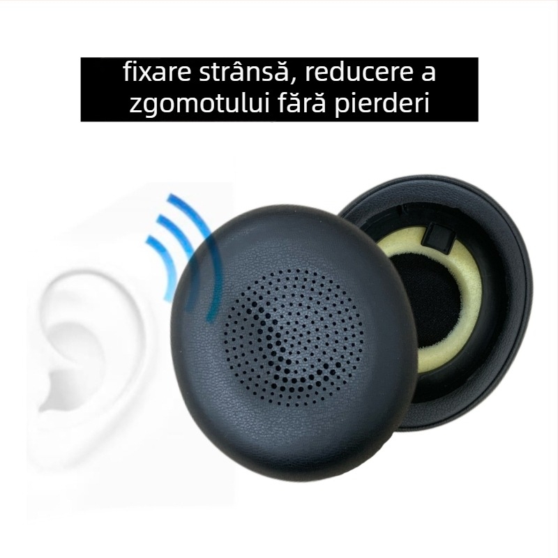 Husă din piele proteică pentru Jabra Evolve2 65 (65MS/65UC) și Evolve2 40 (40UC/40MS) – piele proteică, moale și confortabilă; compatibilă cu Elite 45h și seriile Evolve2 65/40; personalizată după model