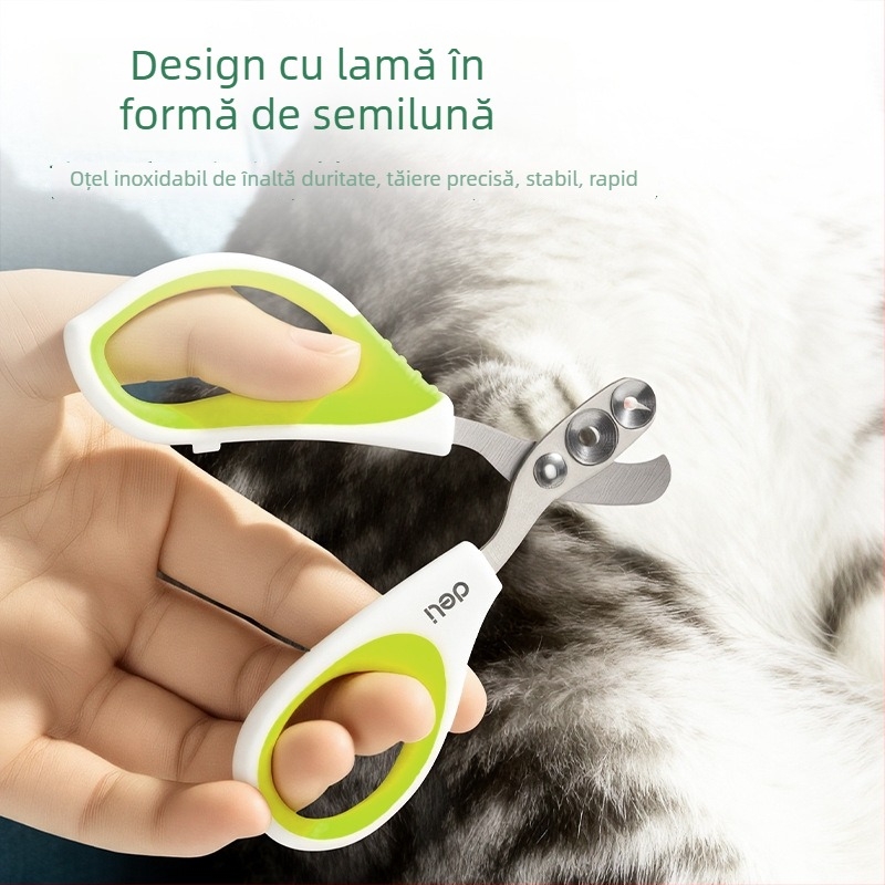 Clește de unghii pentru pisici, design cu gaură rotundă, instrument pentru unghii de animale de companie, brand Pet weisen