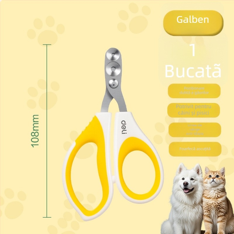 Clește de unghii pentru pisici, design cu gaură rotundă, instrument pentru unghii de animale de companie, brand Pet weisen