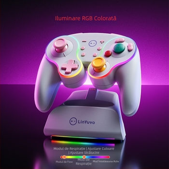 Controler de joc N9, interfață NGС, conexiune wireless, compatibil cu Switch, vibrație